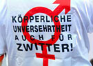 Zwischengeschlecht.org «Körperliche Unversehrtheit auch für Zwitter!» (Bild: NZZ Format/SF1)